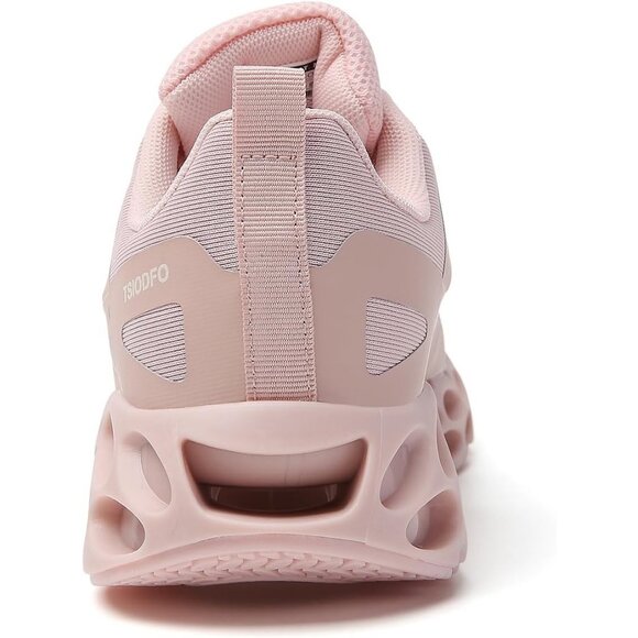 Women's Cream Walking Running Tennis Blade Non Slip Athletic Sneakers Shoes - Picture 6 of 6